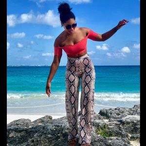 Grey Snake Short Sleeve Rib Set